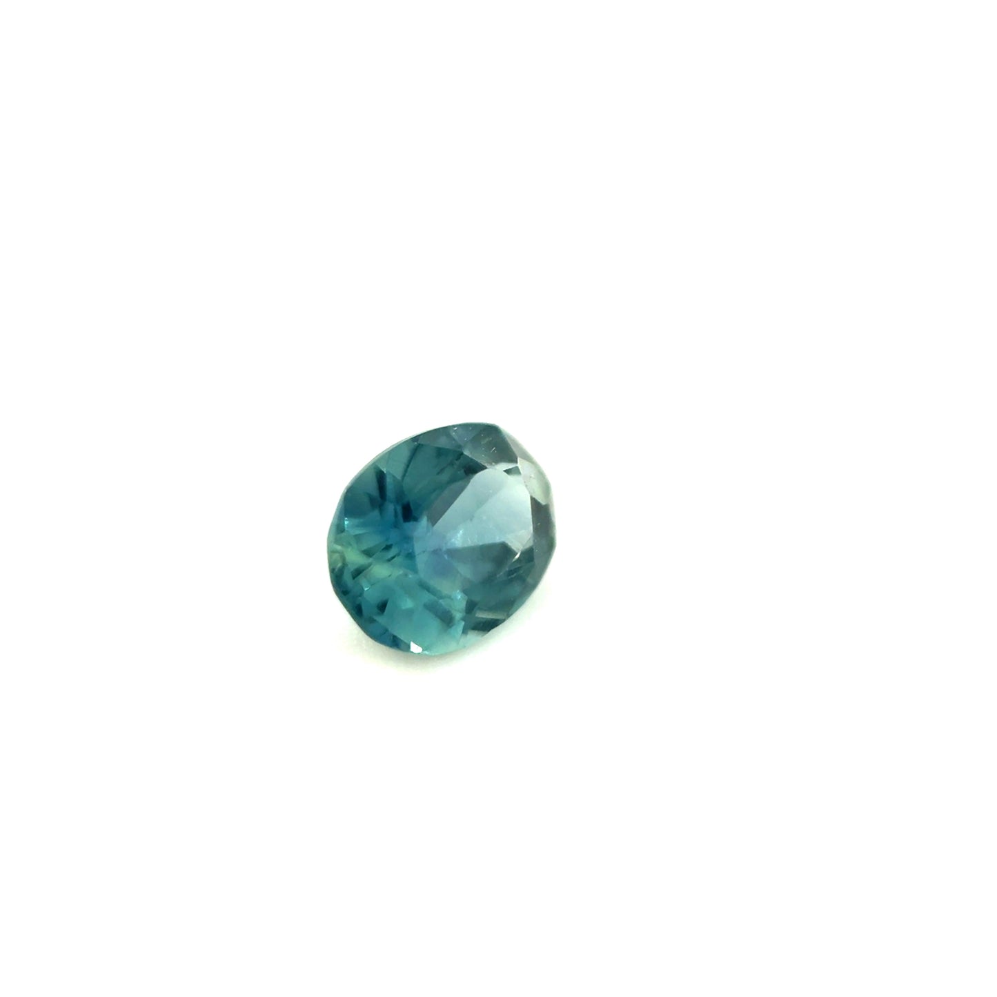 Saphir, Petrol, Oval, 0,40 ct.
