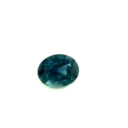 Saphir, Petrol, Oval, 0,86 ct., 6,4x5,0x3,4mm