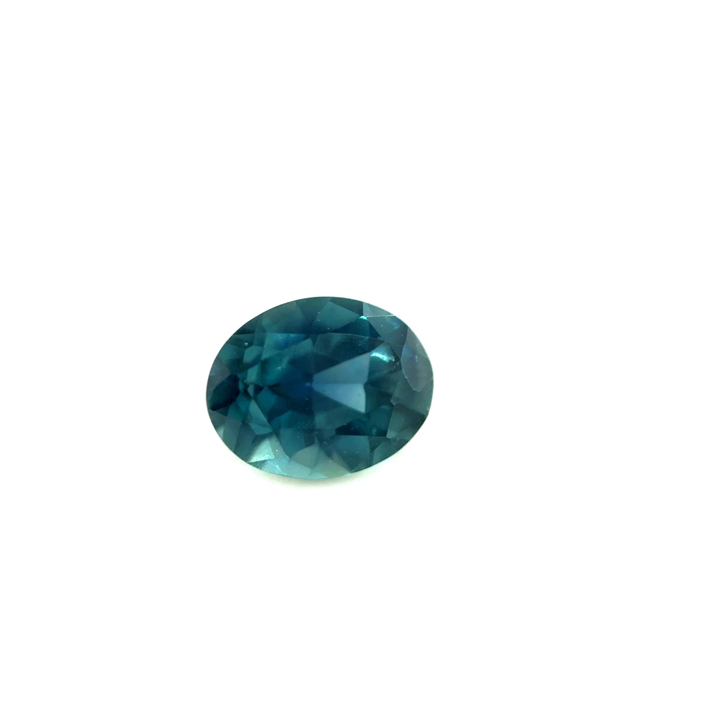 Saphir, Petrol, Oval, 0,86 ct., 6,4x5,0x3,4mm