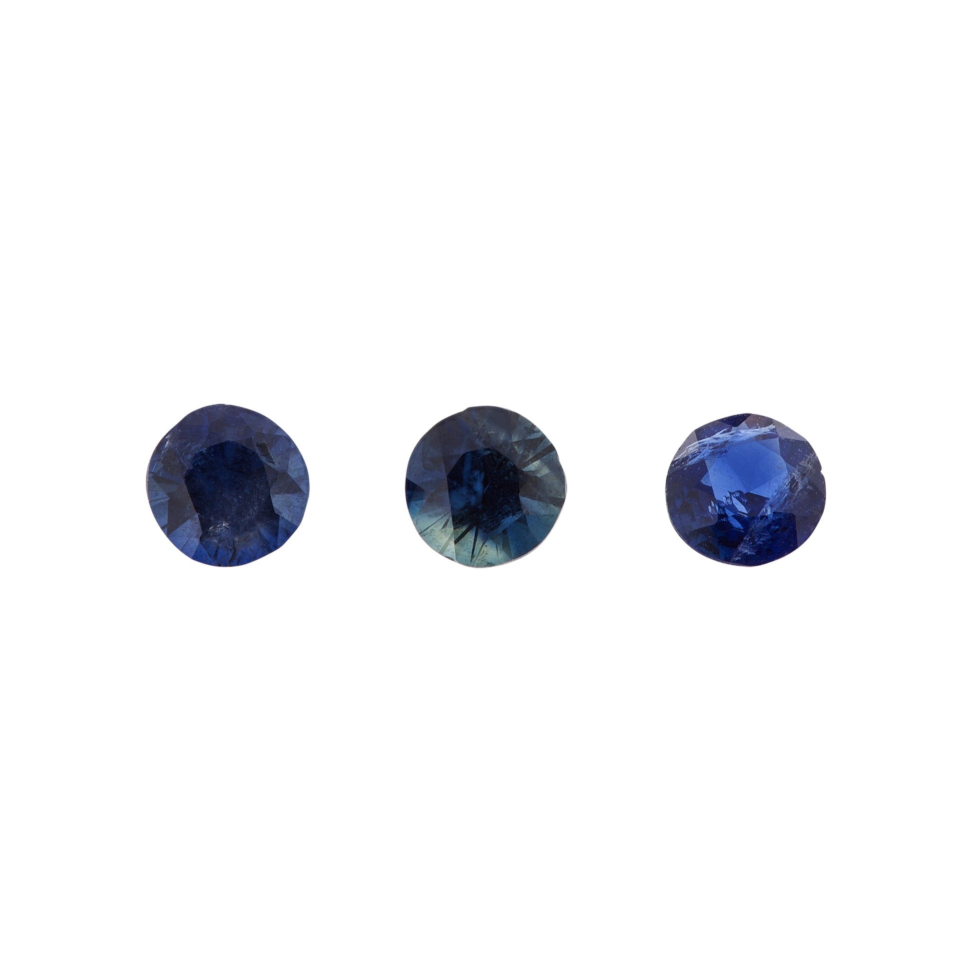 Saphir, Blau, Rund, 0,32 ct.