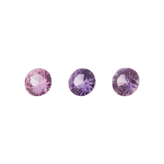 Saphir, Pink, Rund, 0,20 ct.