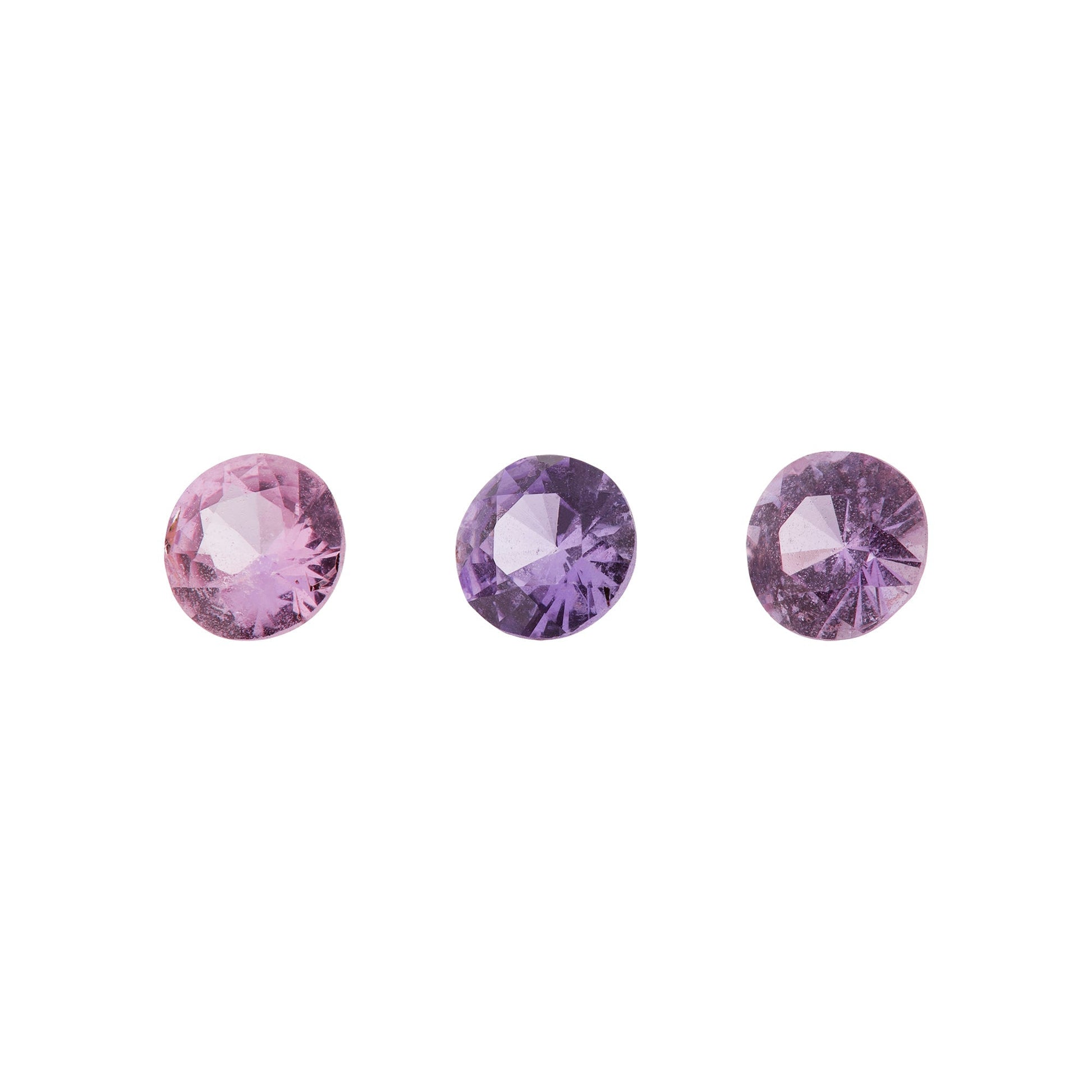 Saphir, Pink, Rund, 0,20 ct.