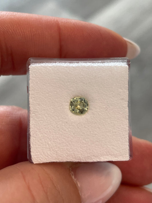 Saphir, Gelb, Kissen, 0,57 ct., 4,7x4,5x3,1 mm