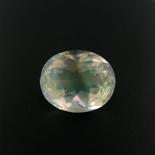 Rainbow Moonstone, Weiß, Oval, 3,47 ct