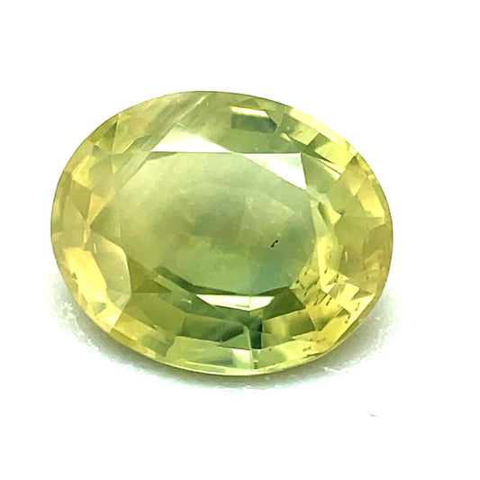Saphir, Grün, Oval, 1,58 ct., 6,2x7,6 mm