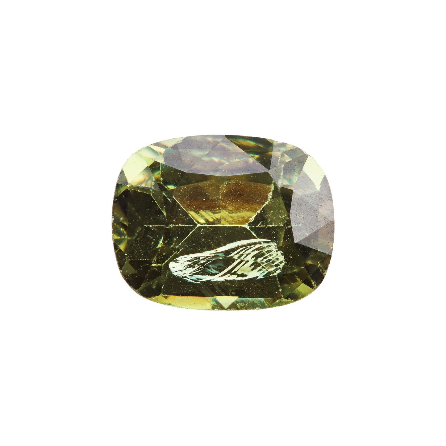 Demantoid, Grün, Kissen, 0,79 ct., 6,6x5,3x3,4 mm