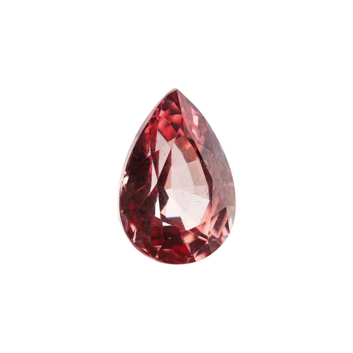 Malaya Granat, Rosa, Tropfen, 2,46 ct., 9,6x6,8x4,8 mm