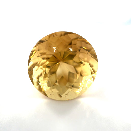 Citrin, gelb, rund, 16.65 ct