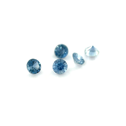 Saphir, Hellblau, Rund, 0,09 ct., 2,5x2,5