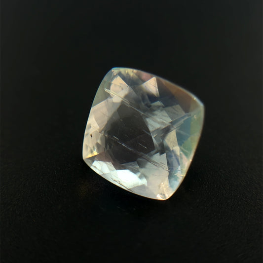 Rainbow Moonstone, Weiß, Kissen, 3,03 ct