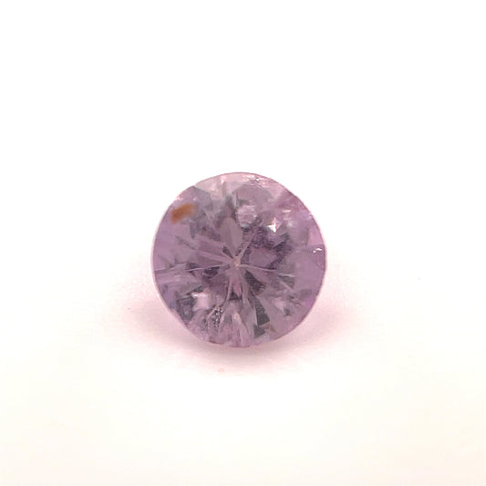 Saphir, pink blush, rund, ca. 0,30 ct., 3,9-4,0 mm