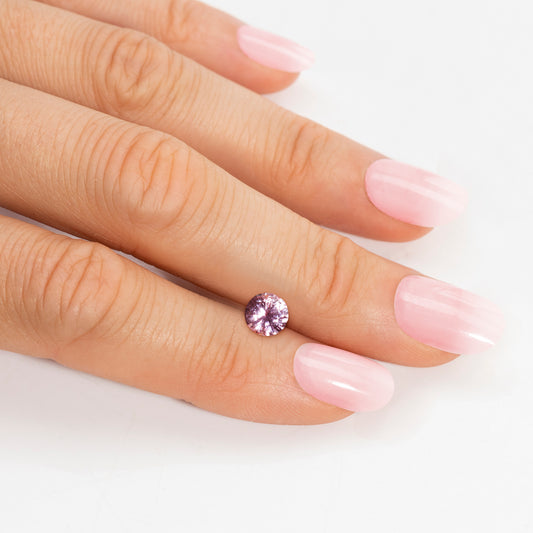 Saphir, gemischt, gemischt, rosa, violett, pastell, Rund, 0,26 ct., 3,8-4,0mm