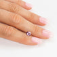 Saphir, gemischt, rosa, violett, pastell, Rund, 0,30 ct., 4,1-4,3 mm