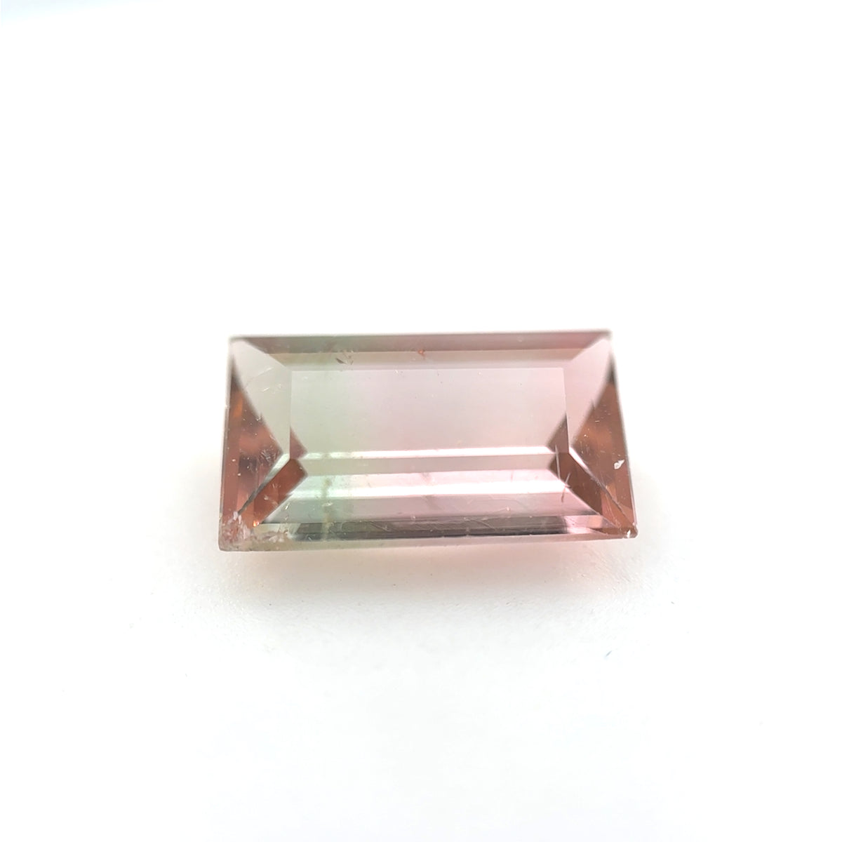 Turmalin, Bicolor, Emerald cut, 3,00ct