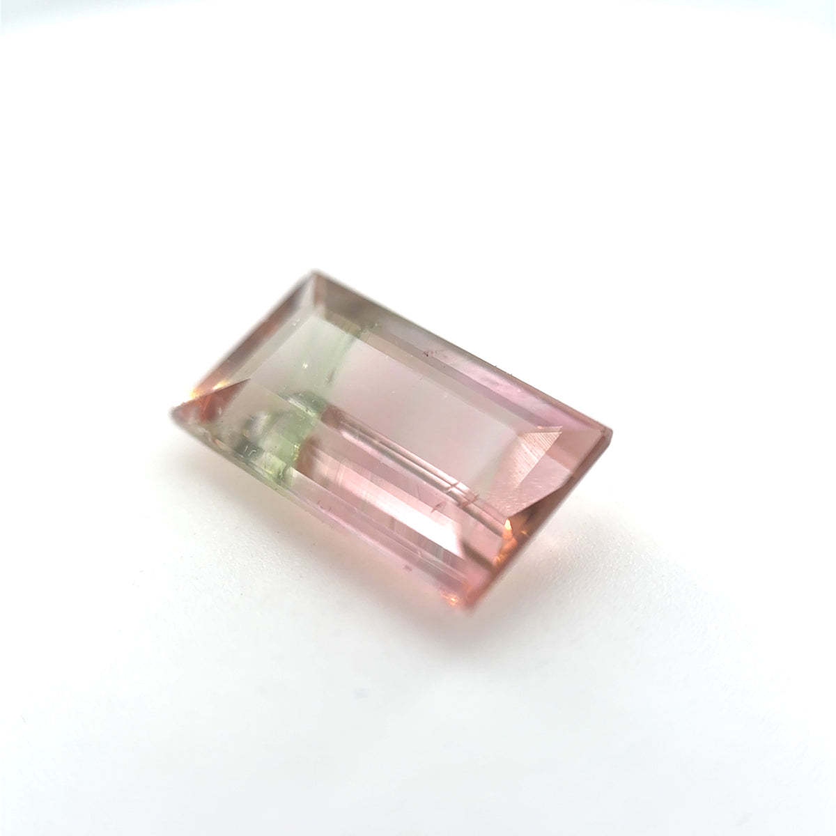 Turmalin, Bicolor, Emerald cut, 3,00ct