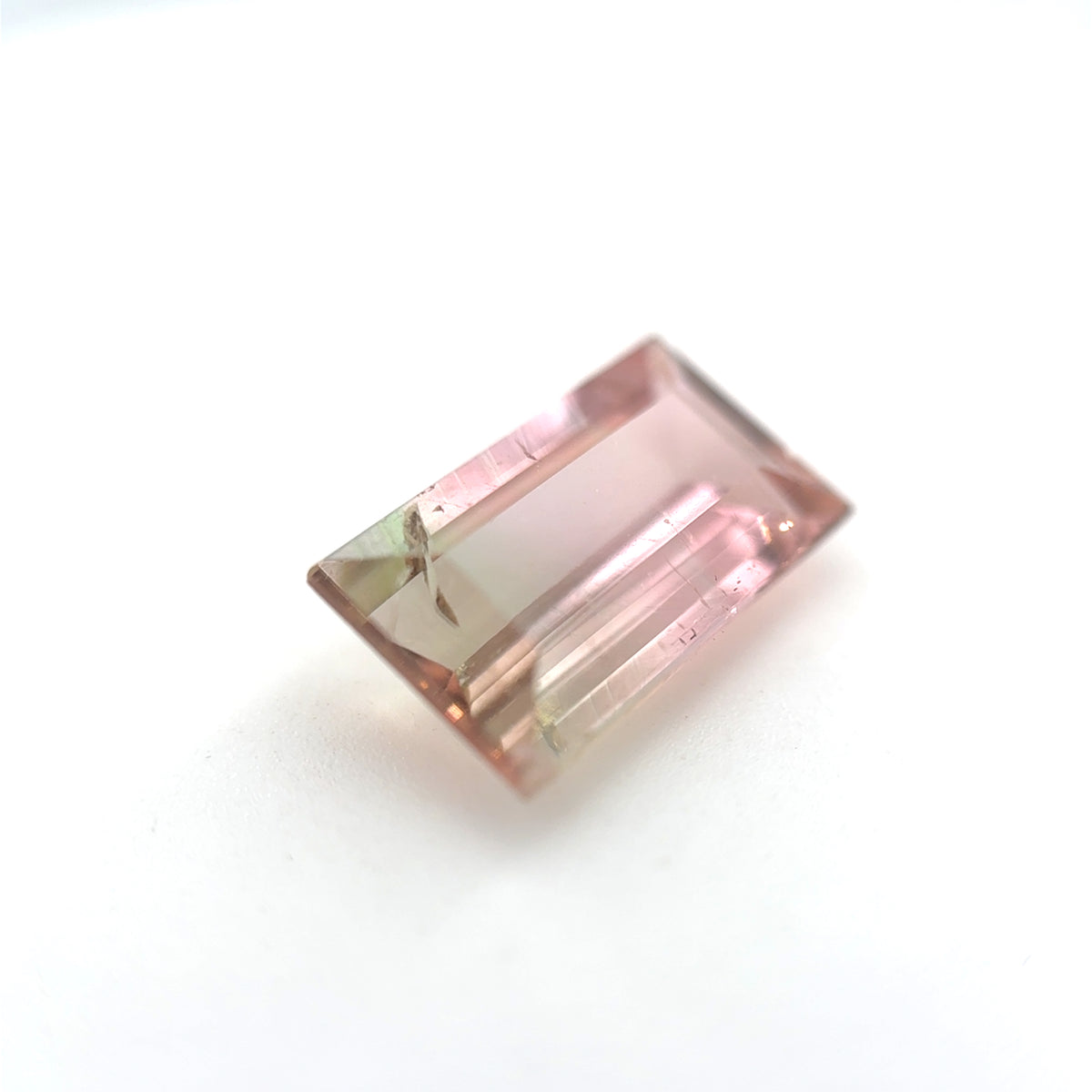 Turmalin, Bicolor, Emerald cut, 3,00ct