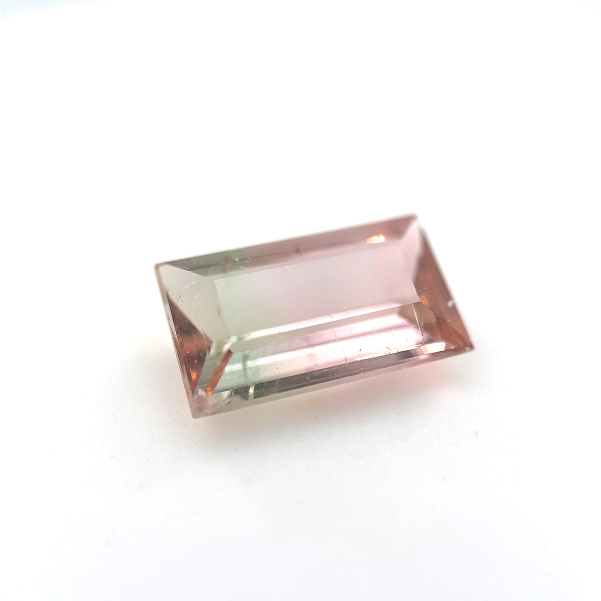 Turmalin, Bicolor, Emerald cut, 3,00ct