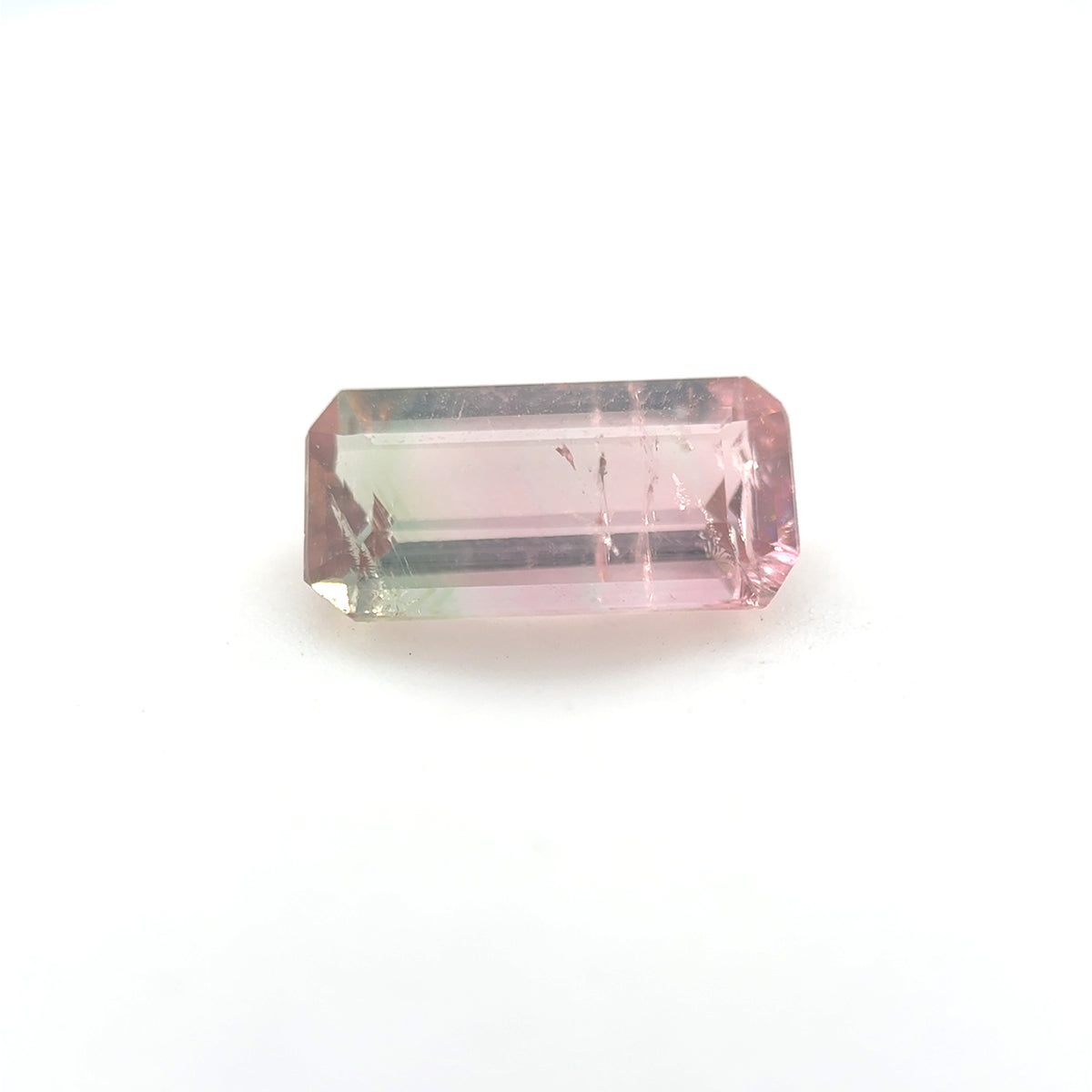 Turmalin, Bicolor, Emerald cut, 2,10ct