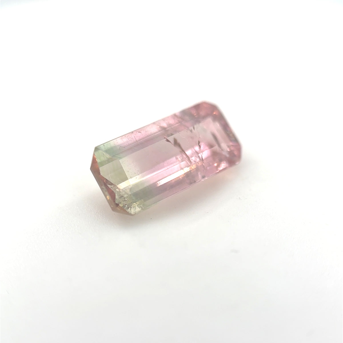 Turmalin, Bicolor, Emerald cut, 2,10ct
