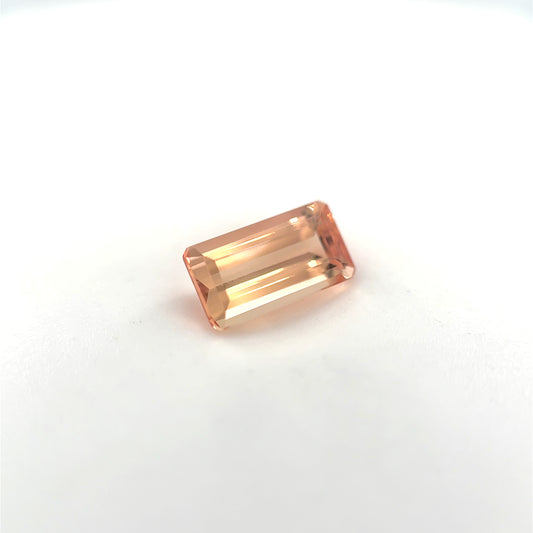 Turmalin, Orange, Emerald cut, 1,00ct