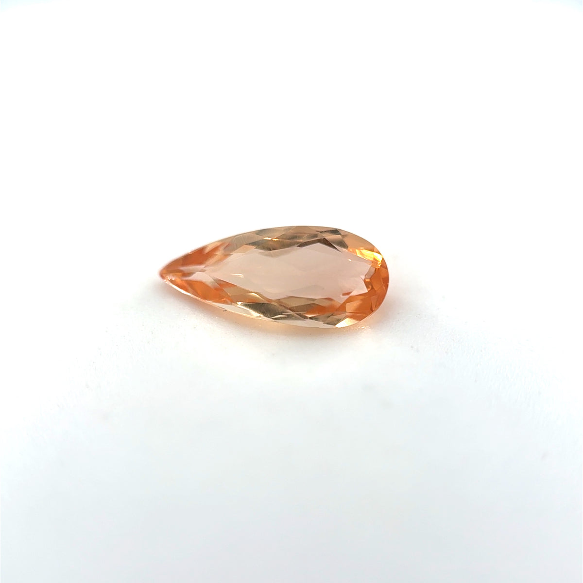Turmalin, Orange, Tropfen, 1,08ct