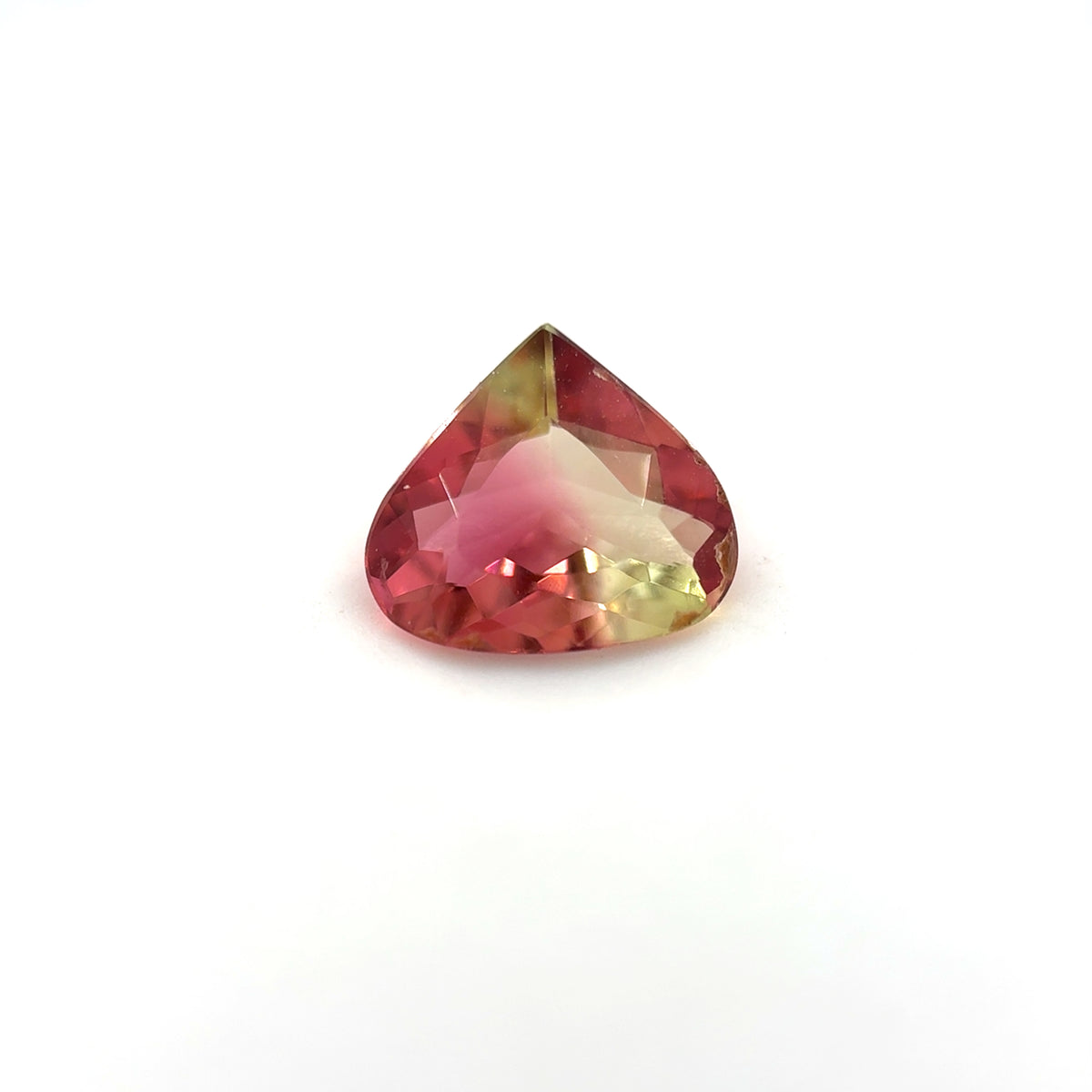 Turmalin, Bicolor, Tropfen, 1,36 ct