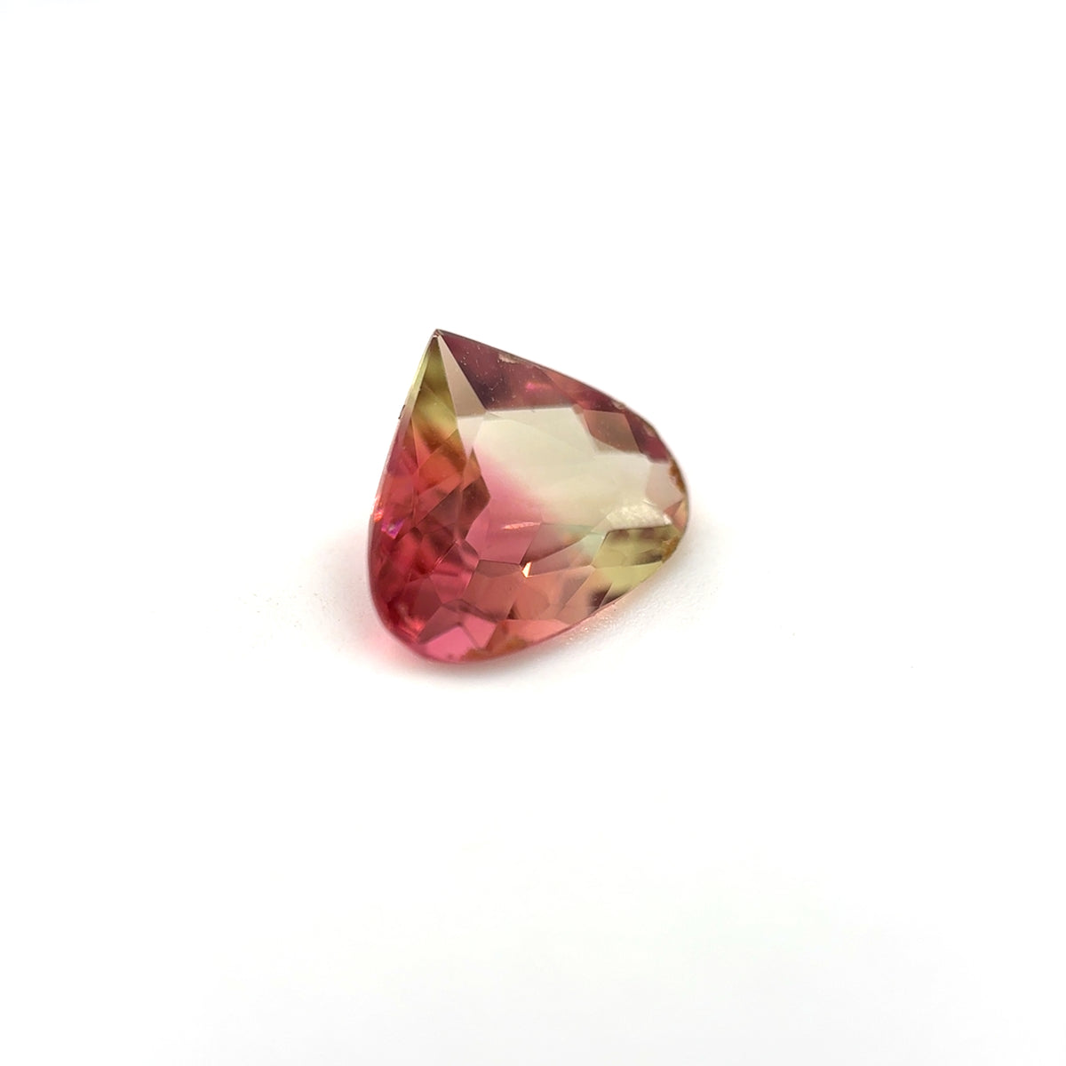 Turmalin, Bicolor, Tropfen, 1,36 ct