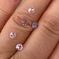 Saphir, gemischt, gemischt, rosa, violett, pastell, Rund, 0,26 ct., 3,8-4,0mm