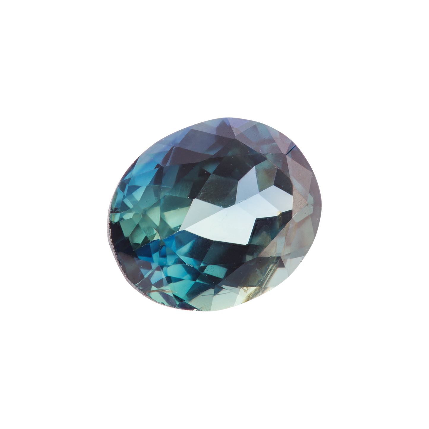 Saphir, Bicolor, Oval, 1,43 ct.,  7,4x5,9x3,6 mm