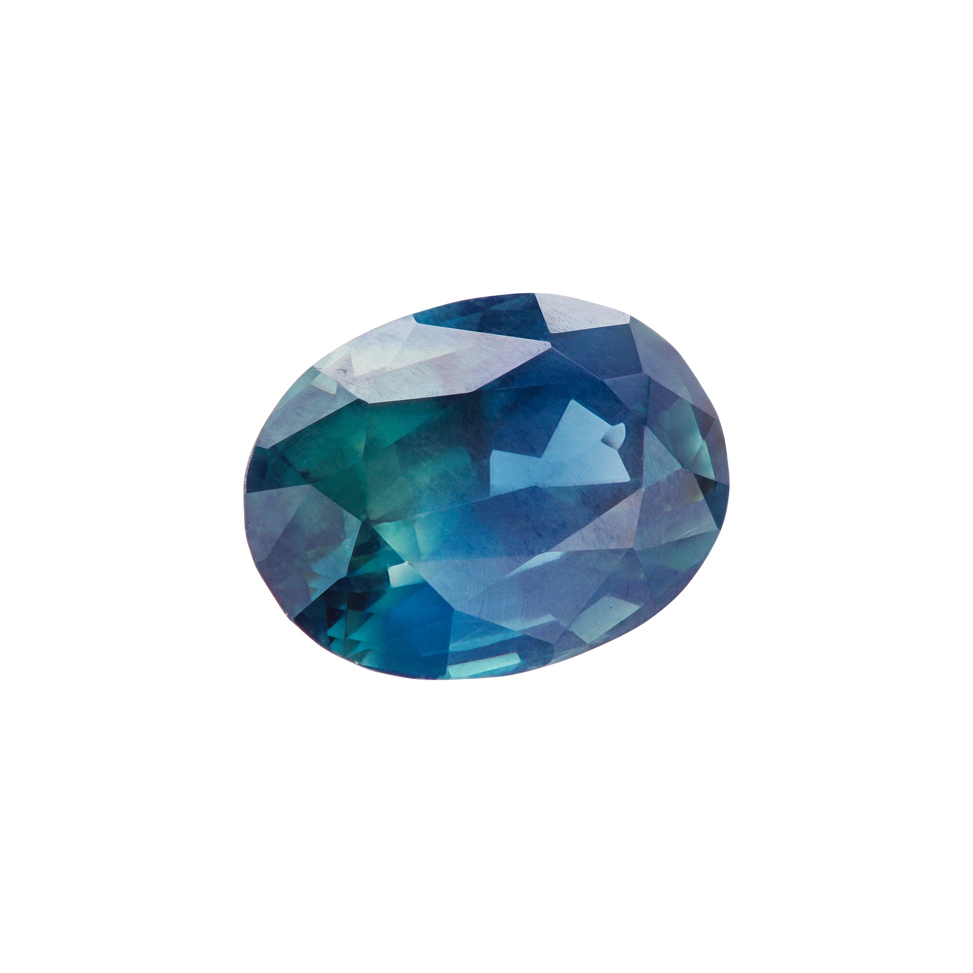 Saphir, Grün, Oval, 1,67 ct.