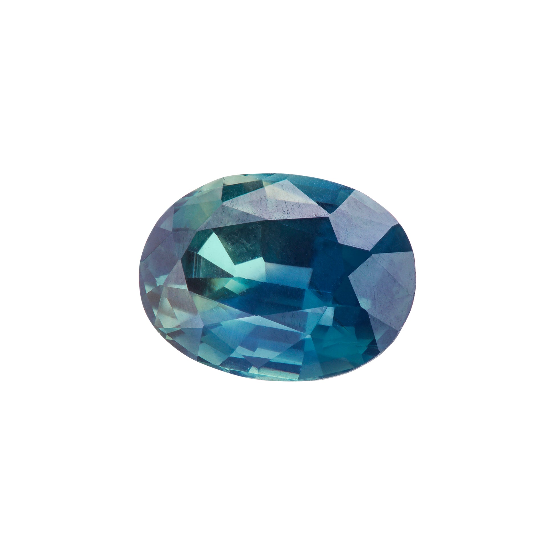 Saphir, Grün, Oval, 1,67 ct.