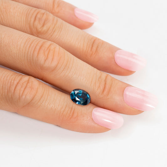 Saphir, Blau, Oval, 0,90 ct.