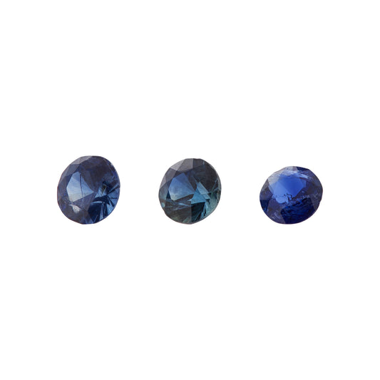 Saphir, Blau, Rund, 0,32 ct.