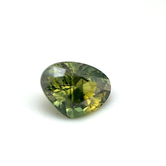 Saphir, Petrol, Tropfen, 1,00 ct., 6,6x5,1x3,9 mm