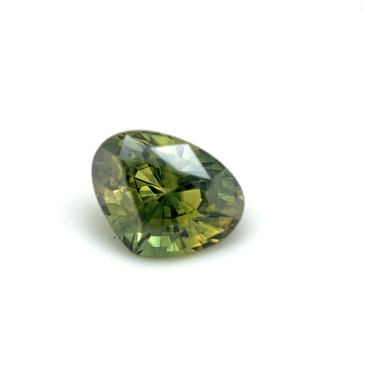 Saphir, Petrol, Tropfen, 1,00 ct., 6,6x5,1x3,9 mm