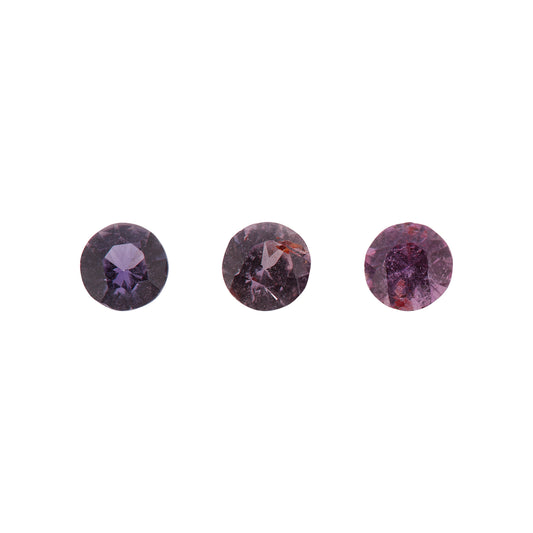 Saphir, Violett, Rund, 0,97 ct.