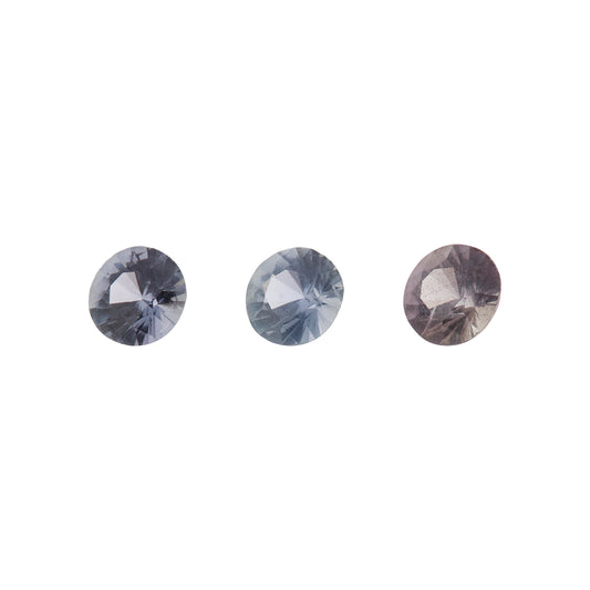 Saphir, Pastell, Rund, 0,57 ct.