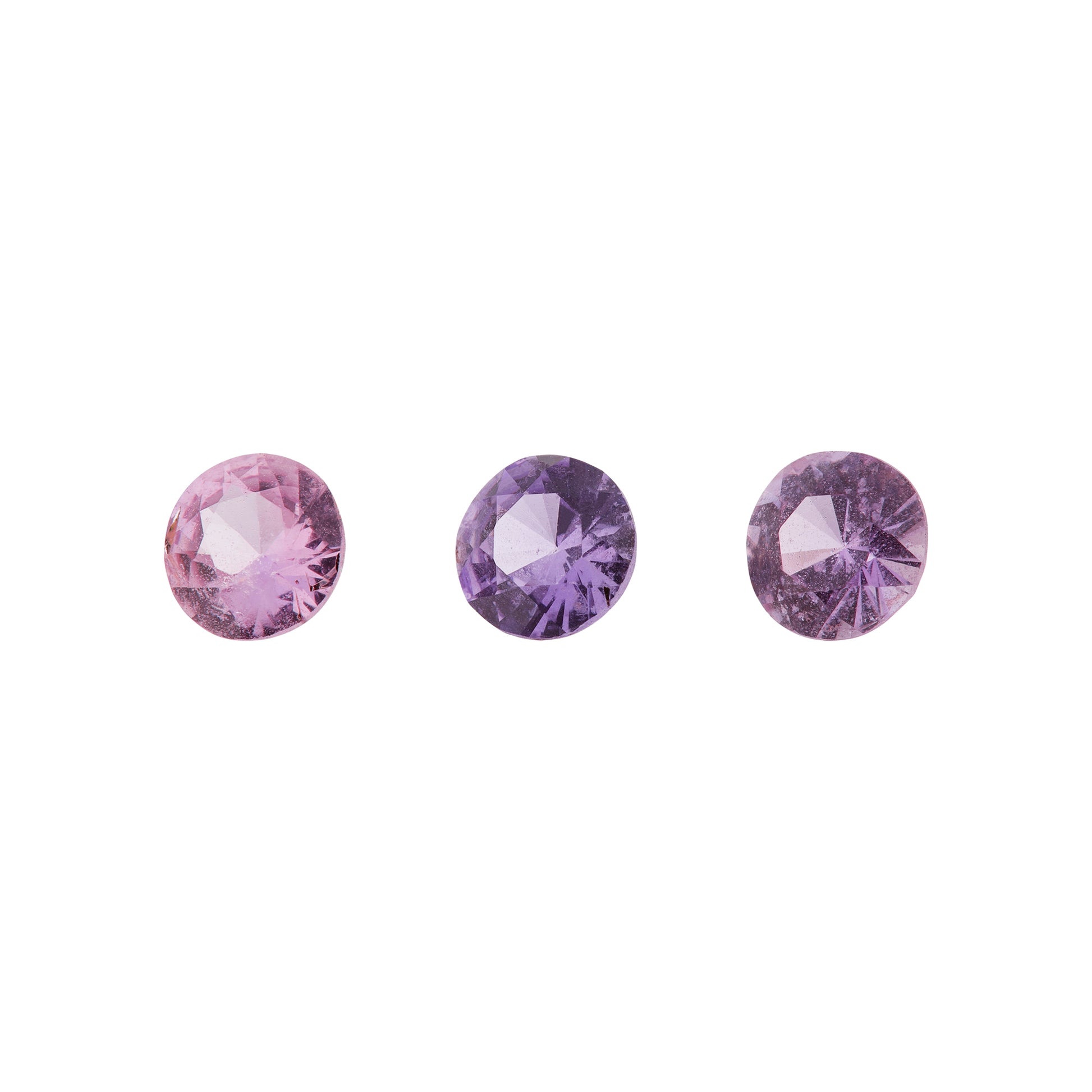Saphir, Pink, Rund, 0,20 ct.