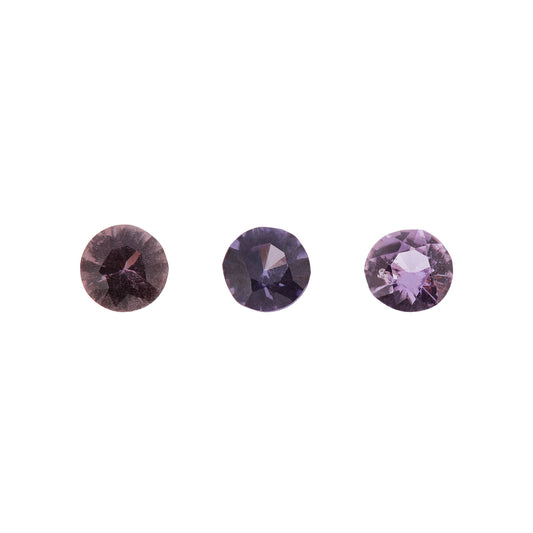 Saphir, Pastell, Rund, 0,55 ct.