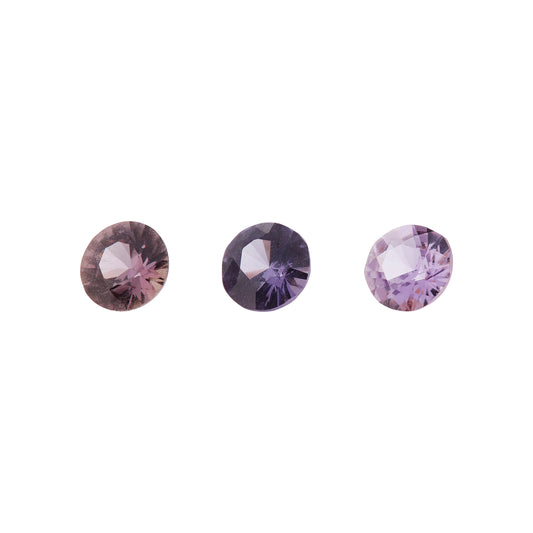 Saphir, Pastell, Rund, 0,55 ct.