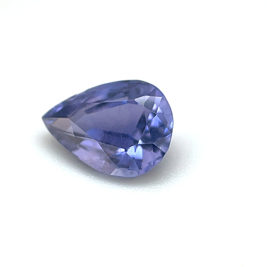 Saphir, Violett, Tropfen, 1,27 ct., 7,7x5,6 mm
