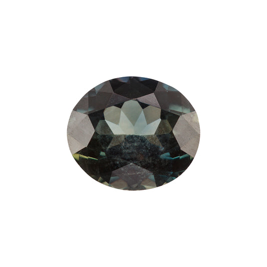 Saphir, Grün, Oval, 1,65 ct.