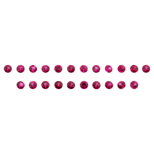 Rubin, Pink, Rund, 0,11 ct.