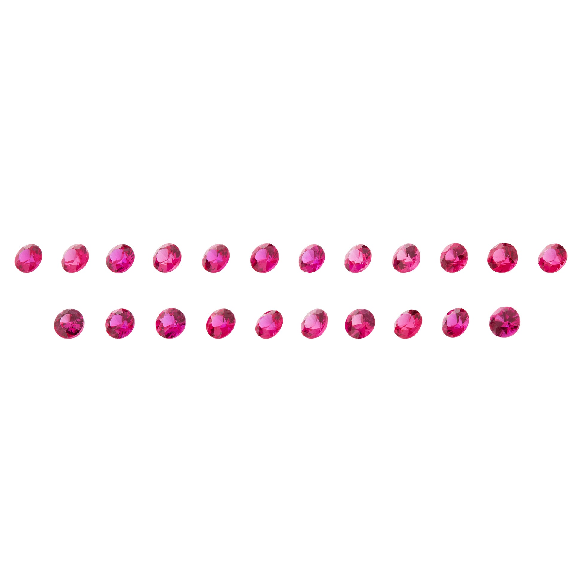 Rubin, Pink, Rund, 0,11 ct.