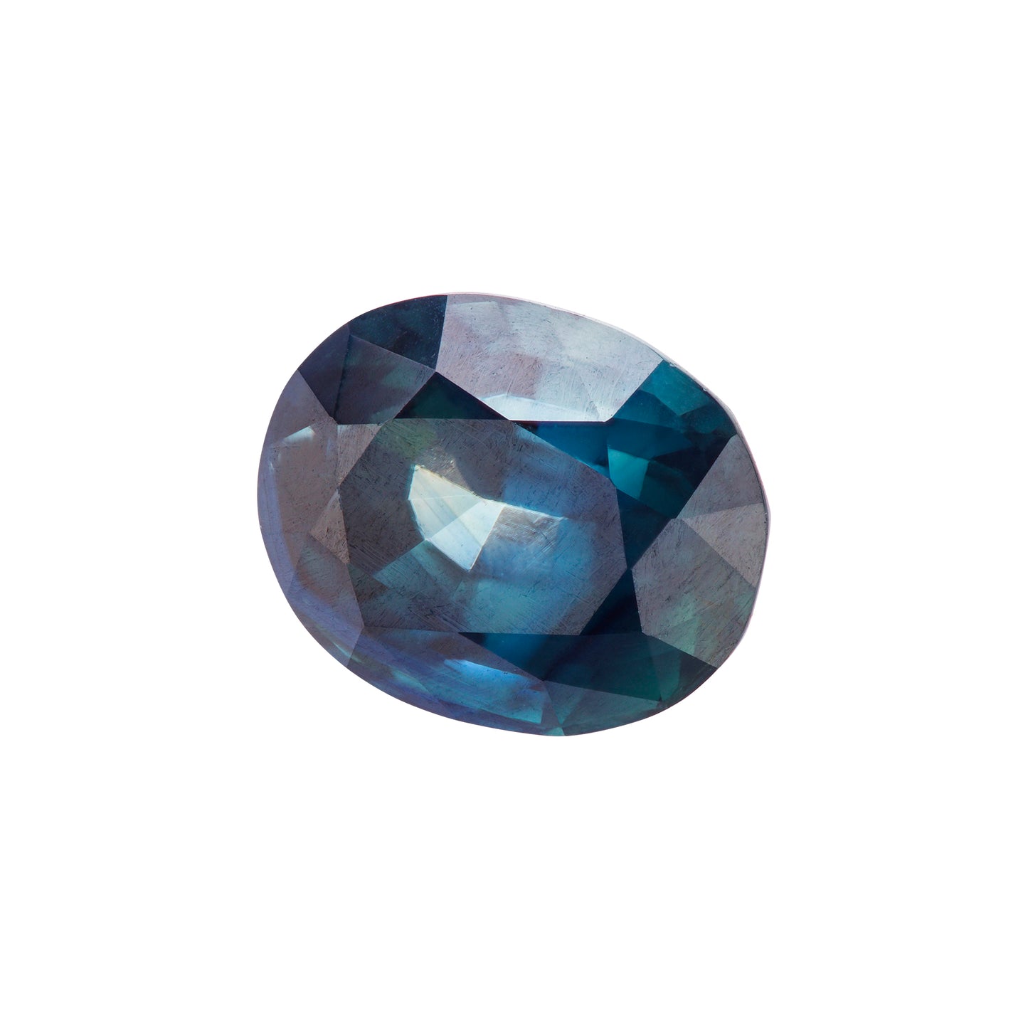 Saphir, Grün, Oval, 1,44 ct.