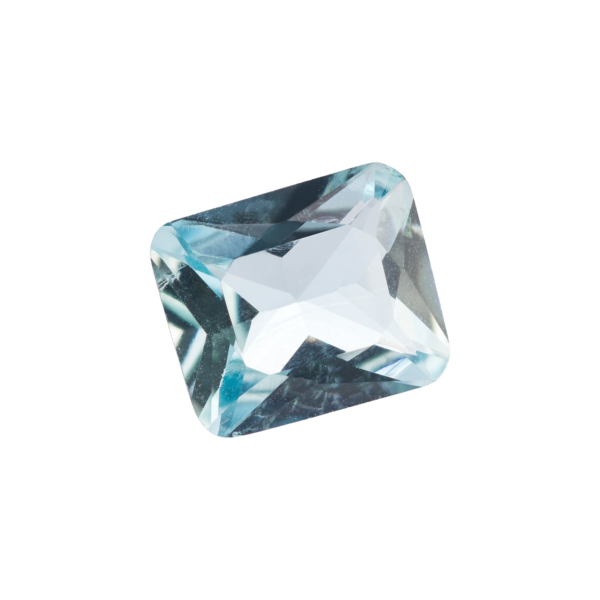 Aquamarin, Blau, Kissen, 1,26 ct.