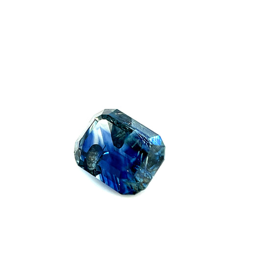 Saphir, Bicolor, Kissen, 0,81 ct.
