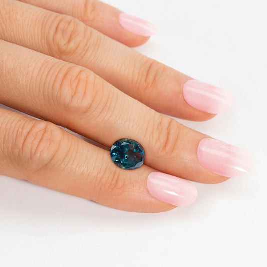Saphir, Blau, Oval, 1,29 ct.