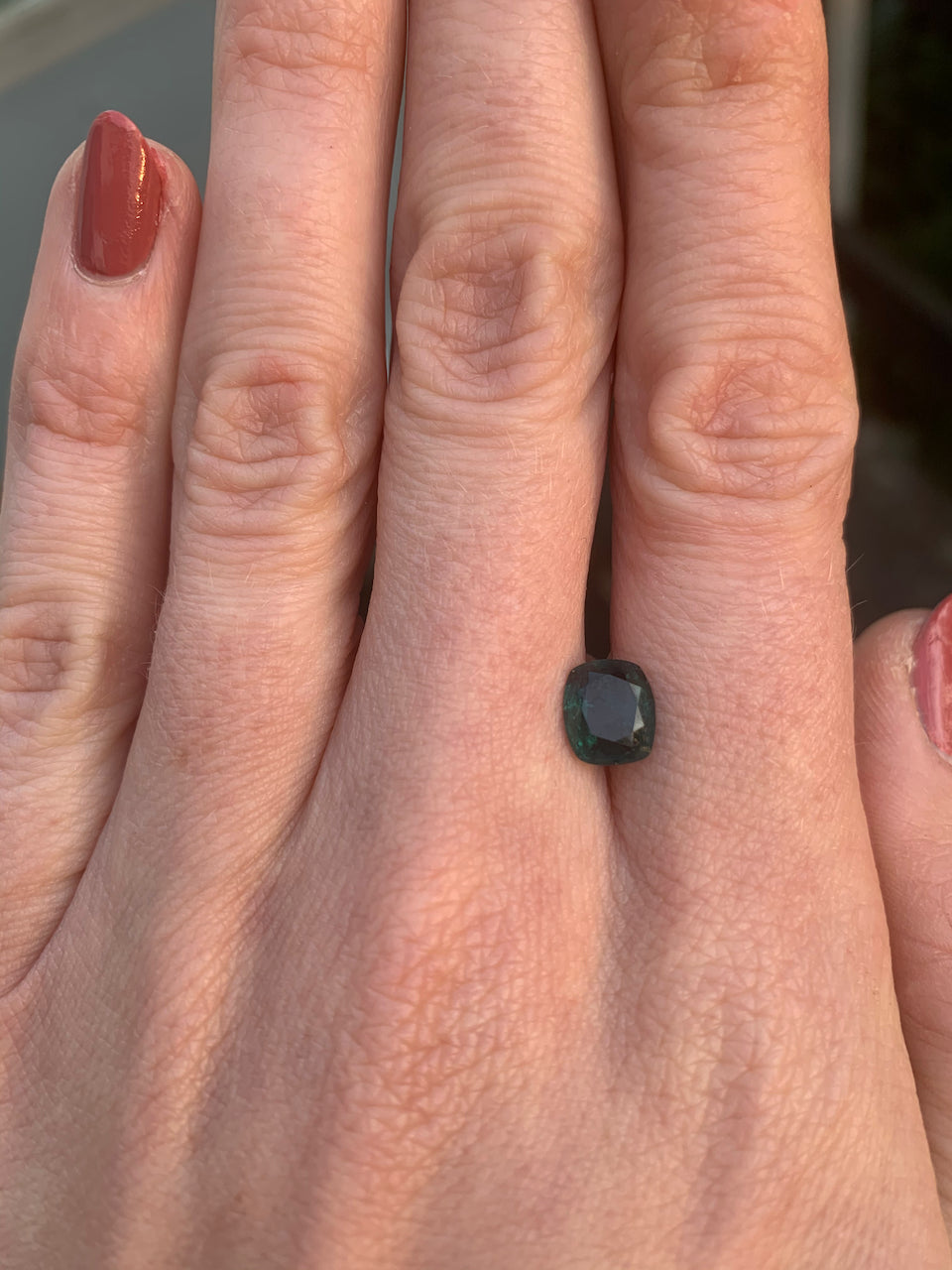 Grandidierit, Grün, Kissen, 1,34 ct.