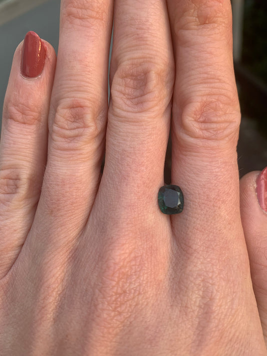 Grandidierit, Grün, Kissen, 1,34 ct.